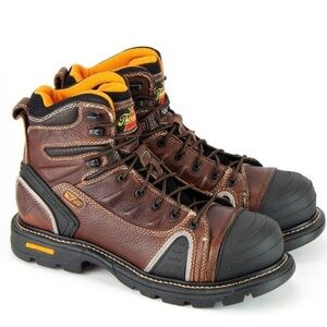 Thorogood Men's Gen Flex 6" Lace-to-Toe Composite Work Boot Size‎ 8.5 Brown Nwt